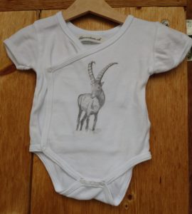 Babybody mit Steinbock bedruckt